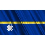 Flag of Nauru- Beautiful 3d animation of the Nauru flag in loop mode Motion Background - Storyblocks Video