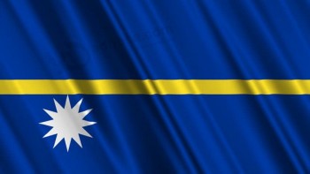 Nauru Flag Loop 1库存影片视频（100％免版税）
