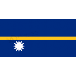 Großhandel Cusotom Flagge von Nauru mit hoher Qualität
