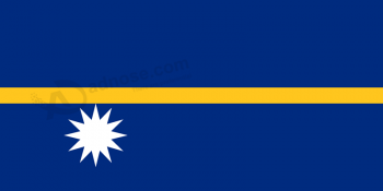 Großhandel Cusotom Flagge von Nauru mit hoher Qualität