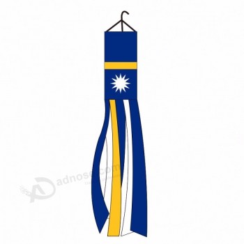 Заводская цена падение доставка шелкография печать Науру Уиндзок флаг