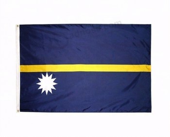 Gewohnheit die Flaggen der verschiedenen Länder und der Nauru-Staatsflagge