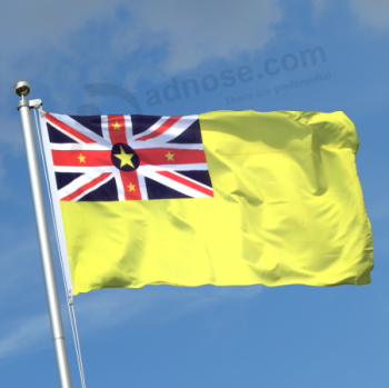snelle levering zeefdruk niue nationale vlag