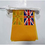 Promocional niue country bunting flag string flag