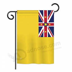 bandeira nacional de poliéster decorativo niue jardim personalizado