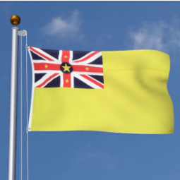 Niue Nationalflagge Banner lebendige Farbe Polyester Niue Flagge