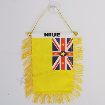 Rétroviseur de voiture vitre niue mini drapeau bannière