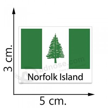 bandeira da ilha norfolk tatuagens temporárias adesivo corpo tatuagem