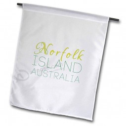 Norfolk eiland nationale kleur patriot Australië thuisstad ontwerp - 18 x 27 inch tuin vlag