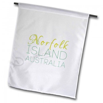 isola di Norfolk colore nazionale patriota australia città natale design - bandiera giardino 18 x 27 pollici
