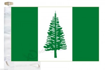 Île Norfolk Australie Courtesy bateau drapeau - cordé & bascule (91cm x 45cm (1 yard))