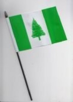 Drapeau à main de l’île Norfolk 25cm
