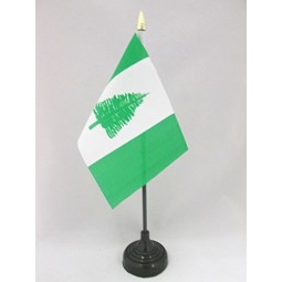 AZ FLAG Norfolk Island Table Flag 4'' x 6'' - Norfolk Islander - English Desk Flag 15 x 10 cm - Golden Spear top
