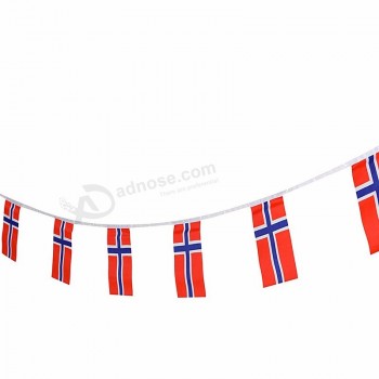 Norvégien Bunting bannière Football Club Décoration Norvège String Flag