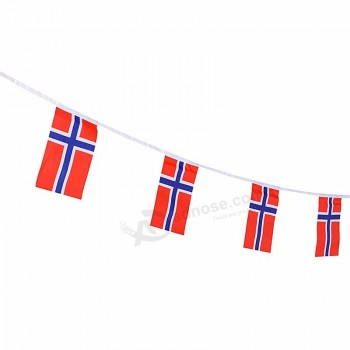 ミニノルウェー文字列旗ノルウェー旗布バナー