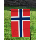 장식적인 노르웨이 정원 깃발 폴리 에스테 야드 노르웨이 깃발