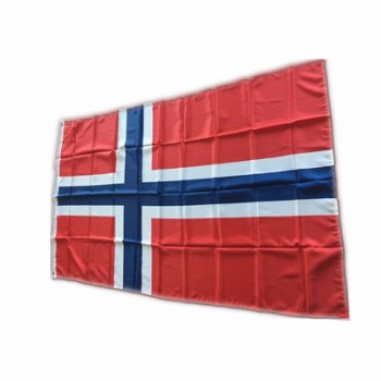 Drapeaux nationaux de la Norvège en polyester de haute qualité