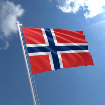 bandeira da nação ao ar livre durável 3ftx5ft bandeira noruega para eleição