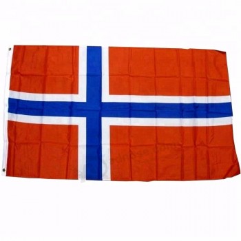 fabbricazione della porcellana bandiera norvegese stampata di grandi dimensioni