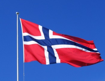 Drapeau d’impression 3x5ft Norvège Pays Nation Drapeau