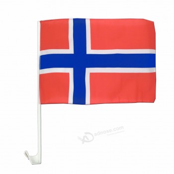 Digital gedruckte kundenspezifische nationale Norwegen-Autofensterflaggen
