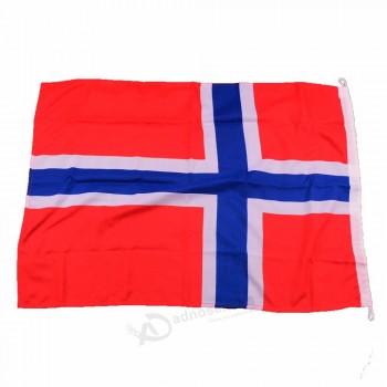 Noruega cosido a los fanáticos del fútbol de la Copa Mundial de la bandera nacional