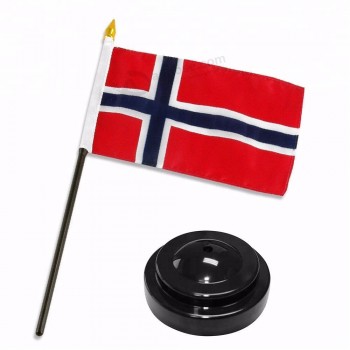 venta al por mayor mini office noruega bandera de mesa