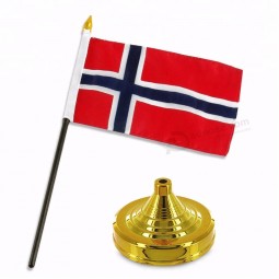 venta directa de fábrica oficina en miniatura bandera de mesa de noruega
