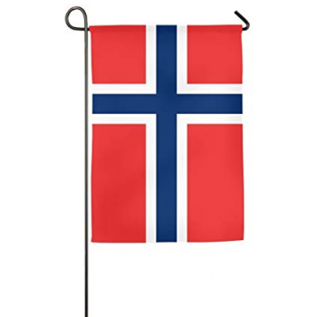 bandiera norvegese da giardino decorativa per esterni in poliestere
