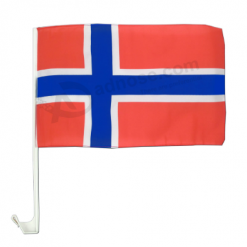 Bandeira norueguesa do carro de 30x45cm bandeira da janela de carro de noruega