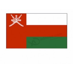 дешевая цена 100d полиэфирной ткани на заказ напечатан флаг Омана