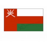 дешевая цена 100d полиэфирной ткани на заказ напечатан флаг Омана
