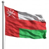 3x5ft poliéster de impressão personalizada bandeira nacional de oman