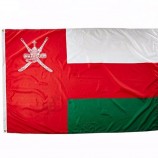 3 * 5ft barato produzindo bandeira do país oman a partir de china fabricante