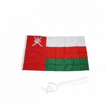 billige 3 * 5ft Polyester Material Oman Land wehende Flagge