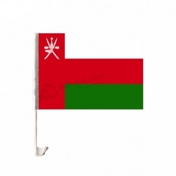 venda por atacado poliéster personalizado boa bandeira de janela de carro de Omã