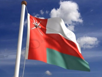 Prix de gros personnalisé drapeau national drapeau d’Oman
