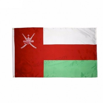Barato venta caliente poliéster oman bandera nacional del país