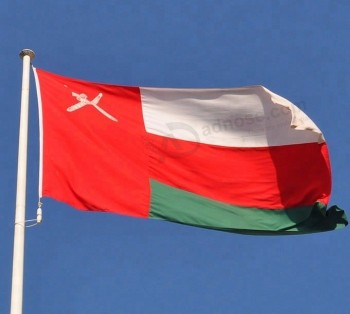 Impression numérique personnalisée Polyester Pays Oman Drapeau national
