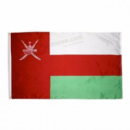 Hot Selling 90cm x 150cm Custom Polyester Digital Sublimation Outdoor Oman Flags