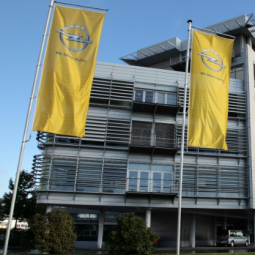 individuell bedruckbares rechteck opel werbeblatt flagge für werbung