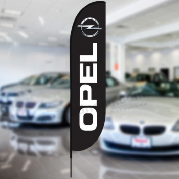 Logo personnalisé Flying Opel Swooper flag avec mât en aluminium