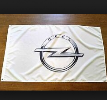 Bannières de drapeau publicitaire Opel de haute qualité avec œillet