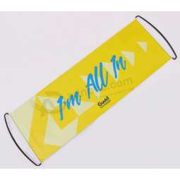 Bannière roulante portable pour les fans
