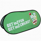 Drapeau pop-up promotionnel en polyester Easy Flex avec poteau en fibre de verre