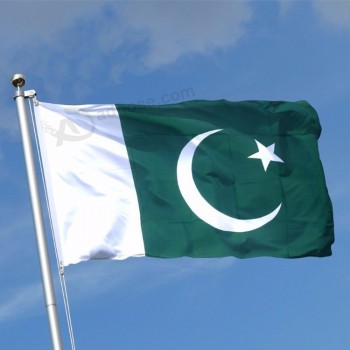 высокое качество полиэстер пакистан национальный флаг баннер