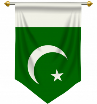 bandera de banderín nacional de Pakistán votiva para colgar