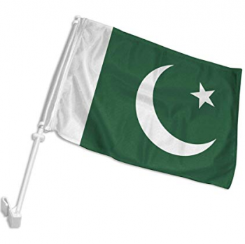 Wholesale printed plastic pole Pakistan car window flag