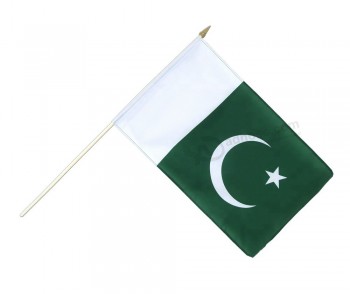100 % polyester 14X21cm Drapeau national pakistanais