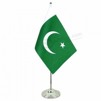 Drapeau de table national du Pakistan décoratif de bureau